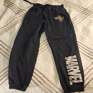 Marvel Kids Black Joggers with Hero Print